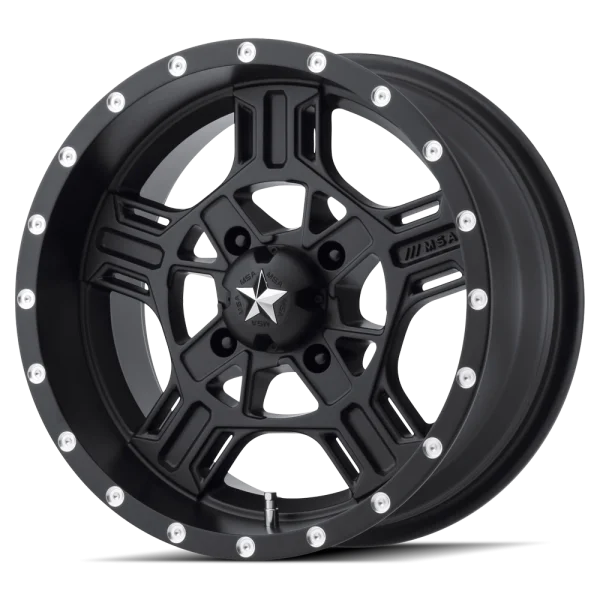 MSA Offroad Wheels – M32 AXE – Black – 15″x7″ 0mm – All weather Wheels – M32-05737