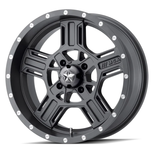 MSA Offroad Wheels – M32 AXE – Grey – 15″x7″ 0mm – All weather Wheels – M32-05756G
