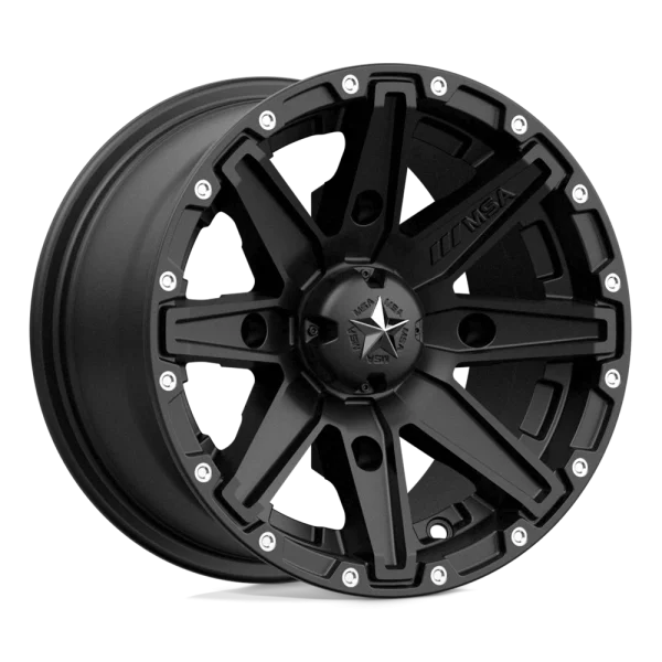 MSA Offroad Wheels – M33 CLUTCH – Black – 12″x7″ 10mm – All weather Wheels – M33-02710