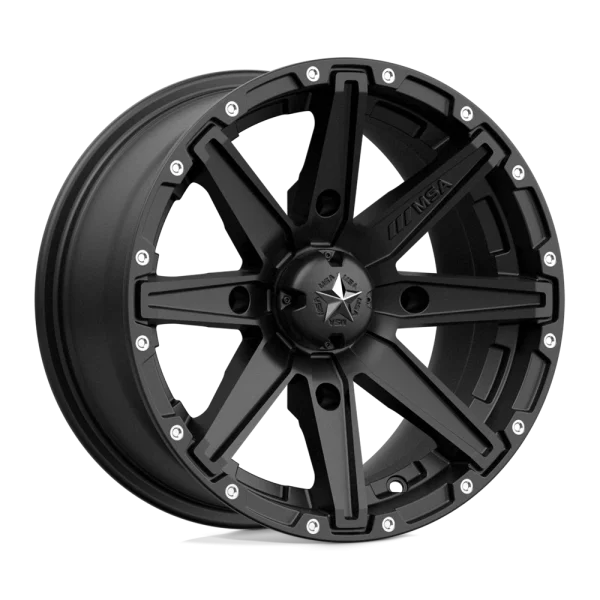 MSA Offroad Wheels – M33 CLUTCH – Black – 14″x10″ 0mm – All weather Wheels – M33-04056