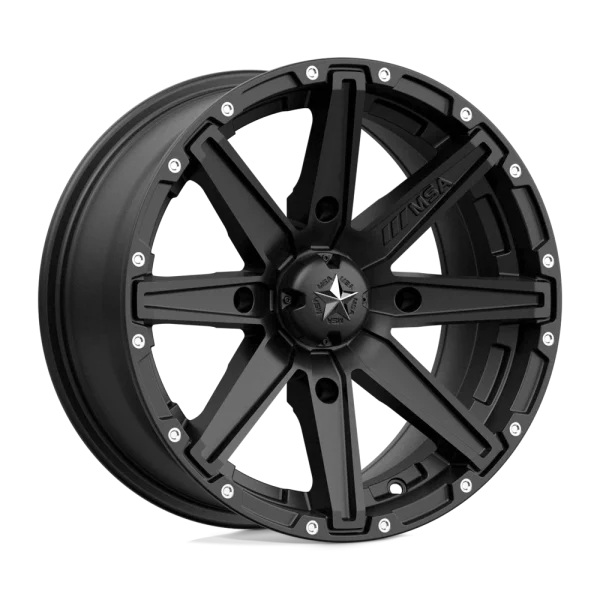 MSA Offroad Wheels – M33 CLUTCH – Black – 15″x7″ 10mm – All weather Wheels – M33-05710