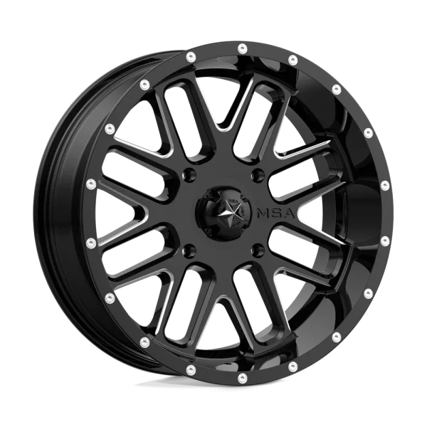 MSA Offroad Wheels – M35 BANDIT – Black – 18″x7″ 0mm – Summer Wheels – M35-018756M