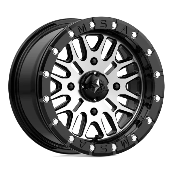 MSA Offroad Wheels – M37 BRUTE BEADLOCK – Black – 14″x7″ 10mm – Summer Wheels – M37-04756
