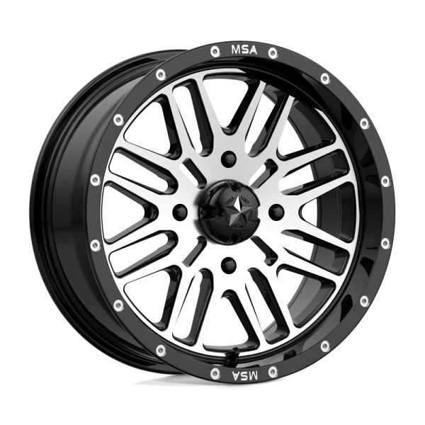 MSA Offroad Wheels – M38 BRUTE – Black – 16″x7″ 10mm – Summer Wheels – M38-06756