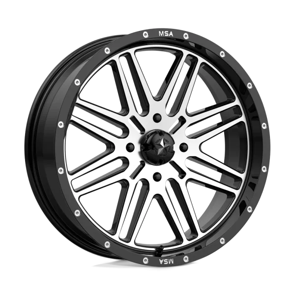 MSA Offroad Wheels – M38 BRUTE – Black – 20″x7″ 10mm – Summer Wheels – M38-020737