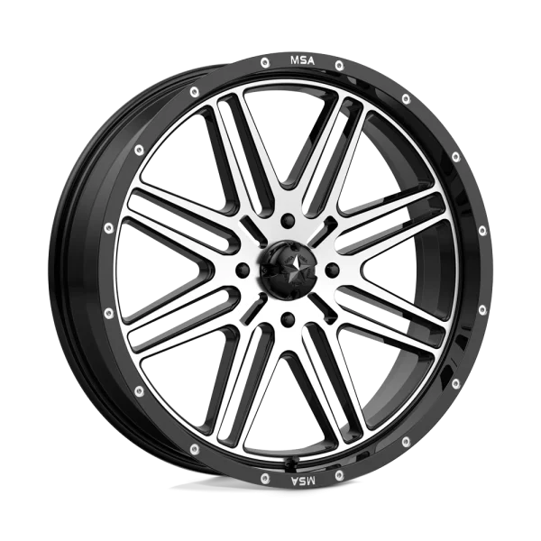 MSA Offroad Wheels – M38 BRUTE – Black – 22″x7″ 10mm – Summer Wheels – M38-022737