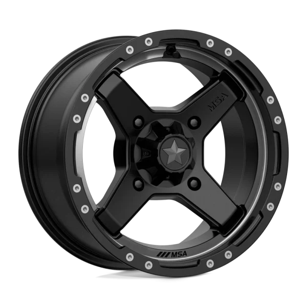MSA Offroad Wheels – M39 CROSS – Black – 14″x7″ 10mm – All weather Wheels – M39-04710