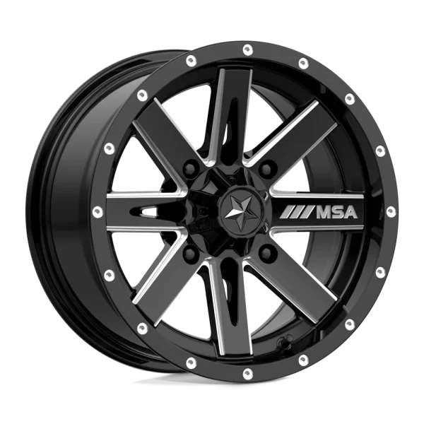 MSA Offroad Wheels – M41 BOXER – Black – 14″x7″ 10mm – Summer Wheels – M41-04737