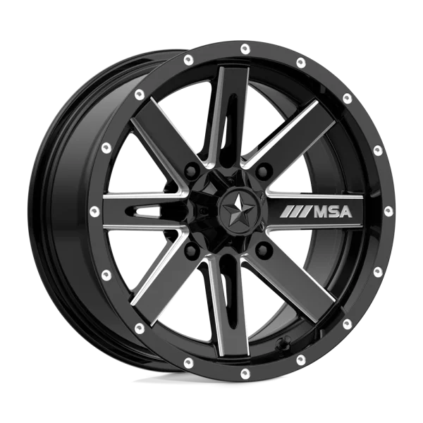 MSA Offroad Wheels – M41 BOXER – Black – 15″x7″ 10mm – Summer Wheels – M41-05710
