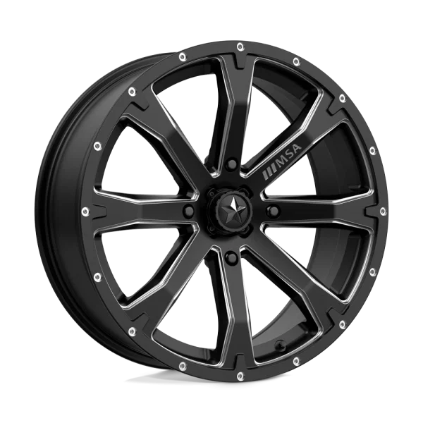 MSA Offroad Wheels – M42 BOUNTY – Black – 18″x7″ 10mm – Summer Wheels – M42-08756