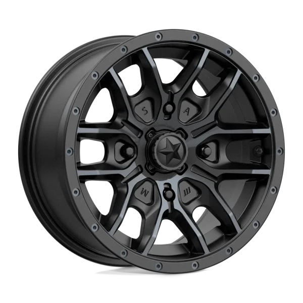 MSA Offroad Wheels – M43 FANG – Black – 14″x7″ 10mm – All weather Wheels – M43-04737