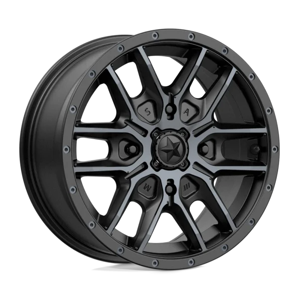 MSA Offroad Wheels – M43 FANG – Black – 15″x7″ 38mm – All weather Wheels – M43-385710