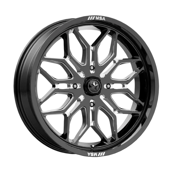 MSA Offroad Wheels – M47 SNIPER – Black – 18″x7″ 10mm – Summer Wheels – MA047BE18704410