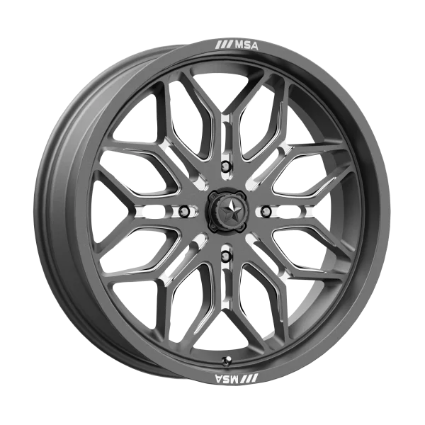 MSA Offroad Wheels – M47 SNIPER – Gunmetal – 22″x7″ 10mm – Summer Wheels – MA047AX22704810