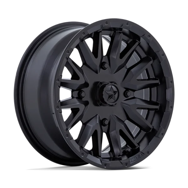 MSA Offroad Wheels – M49 CREED – Black – 15″x7″ 10mm – All weather Wheels – MA049MX15704010