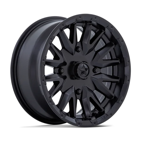 MSA Offroad Wheels – M49 CREED – Black – 14″x7″ 10mm – All weather Wheels – MA049MX14704810