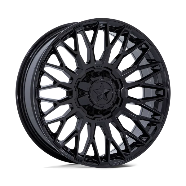 MSA Offroad Wheels – M50 CLUBBER – Black – 14″x7″ 10mm – All weather Wheels – MA050MT14704A10