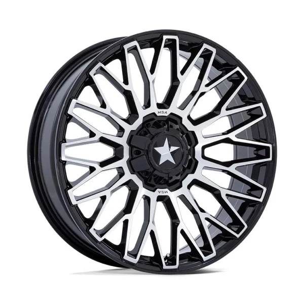 MSA Offroad Wheels – M50 CLUBBER – Black – 15″x7″ 10mm – Summer Wheels – MA050BD15704A10