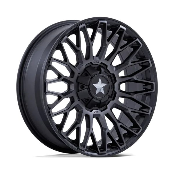 MSA Offroad Wheels – M50 CLUBBER – Black – 15″x7″ 10mm – All weather Wheels – MA050MT15701210