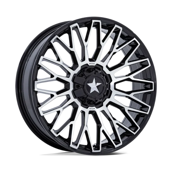 MSA Offroad Wheels – M50 CLUBBER – Black – 20″x7″ 0mm – Summer Wheels – MA050BD20701200