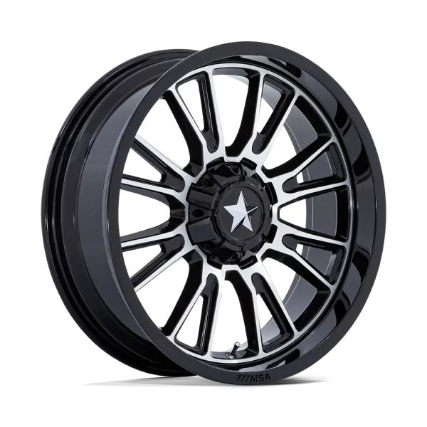 MSA Offroad Wheels – M51 THUNDERLIPS – Black – 15″x7″ 10mm – Summer Wheels – MA051BD15704A10