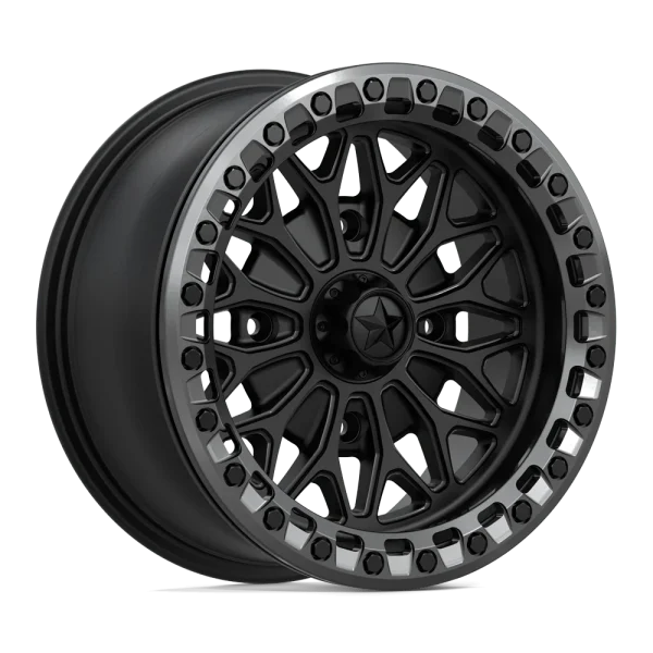 MSA Offroad Wheels – MA53 BOLO UTV BEADLOCK – Black – 15″x7″ 10mm – All weather Wheels – MA053MA15704010