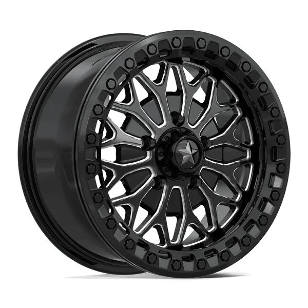 MSA Offroad Wheels – MA53 BOLO UTV BEADLOCK – Black – 15″x7″ 38mm – Summer Wheels – MA053BE15701238