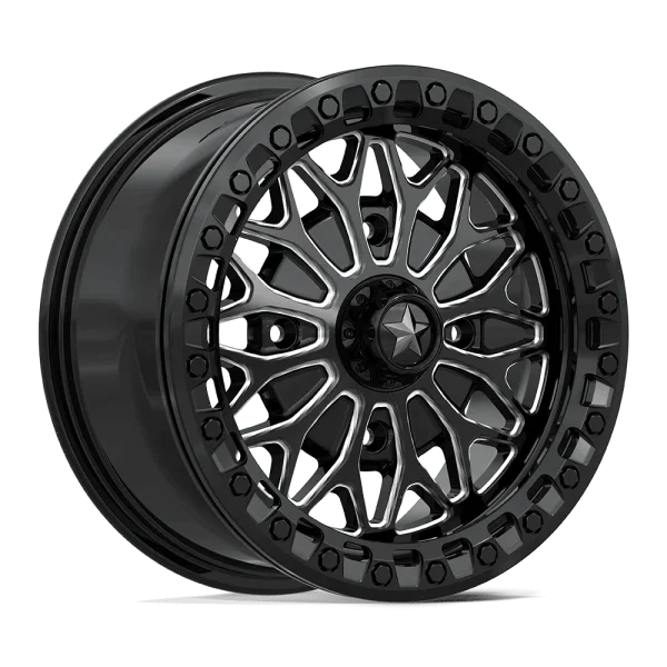 MSA Offroad Wheels – MA53 BOLO UTV BEADLOCK – Black – 15″x7″ 38mm – Summer Wheels – MA053BE15704038