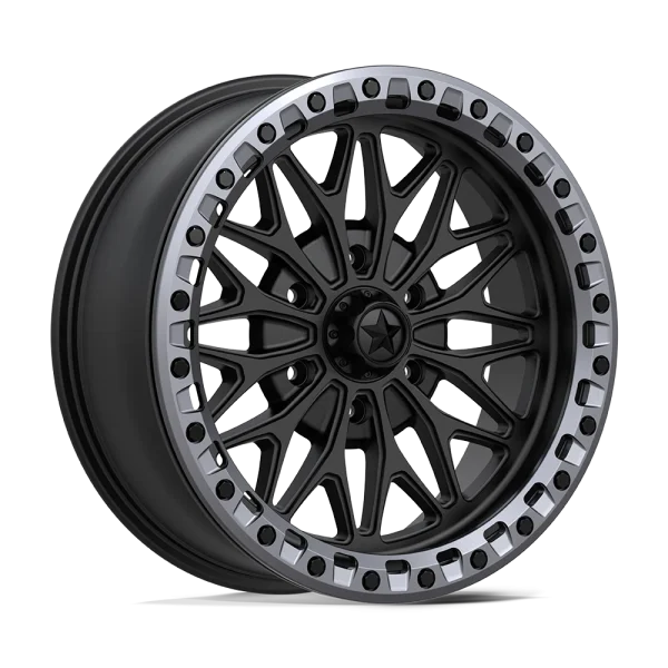 MSA Offroad Wheels – MA53 BOLO UTV BEADLOCK – Black – 18″x7″ 10mm – All weather Wheels – MA053MA18706U10
