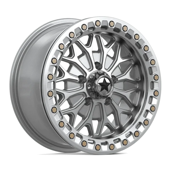 MSA Offroad Wheels – MA53 BOLO UTV BEADLOCK – Silver – 15″x7″ 38mm – Summer Wheels – MA053SD15701238