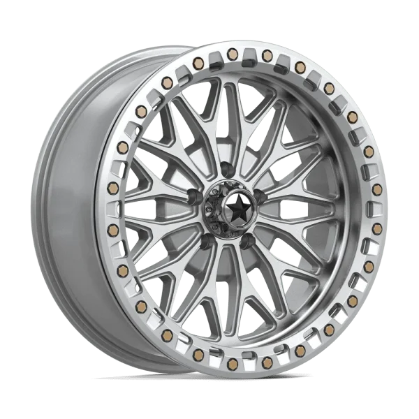 MSA Offroad Wheels – MA53 BOLO UTV BEADLOCK – Silver – 18″x7″ 10mm – Summer Wheels – MA053SD18701210