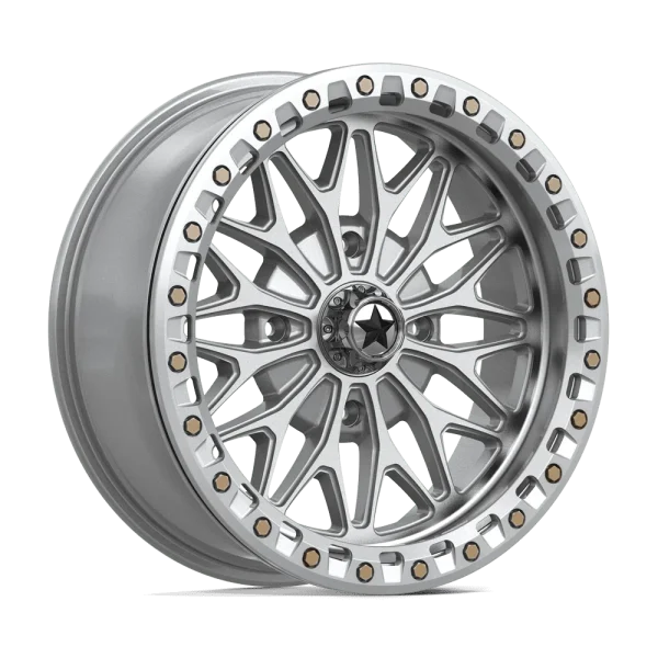 MSA Offroad Wheels – MA53 BOLO UTV BEADLOCK – Silver – 18″x7″ 10mm – Summer Wheels – MA053SD18704810