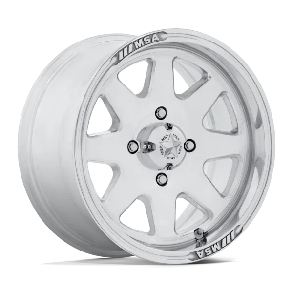 MSA Offroad Wheels – M54 SPARK UTV – Polished – 14″x7″ -47mm – Summer Wheels – MA054HX14704847N