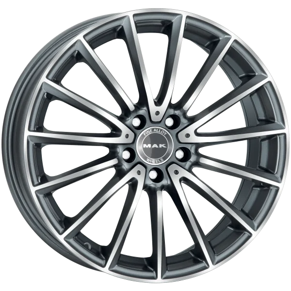 Mak Wheels – KOMET – Gunmetal – 17″x7.5″ 40mm – Summer Wheels – F7570KMQM40WS2X