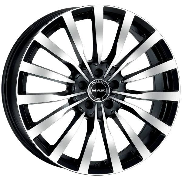 Mak Wheels – KRONE – Black – 17″x7.5″ 40mm – Summer Wheels – F7570KNBM40WS2X