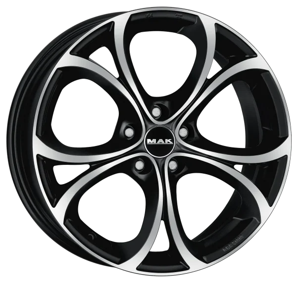 Mak Wheels – LARIO – Black – 17″x7.5″ 31mm – Summer Wheels – F7570LABM31LG1X