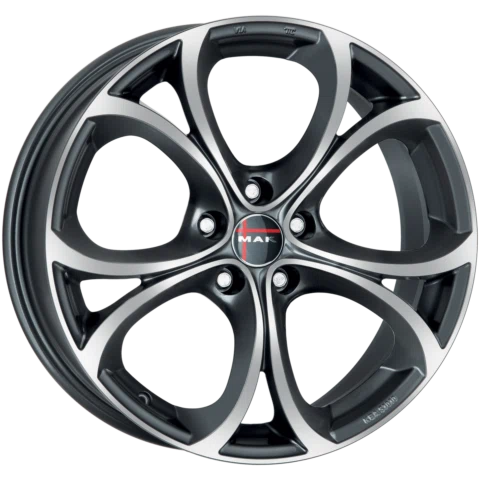 Mak Wheels – LARIO – Gunmetal – 17″x7.5″ 39mm – Summer Wheels – F7570LAQM39LGX