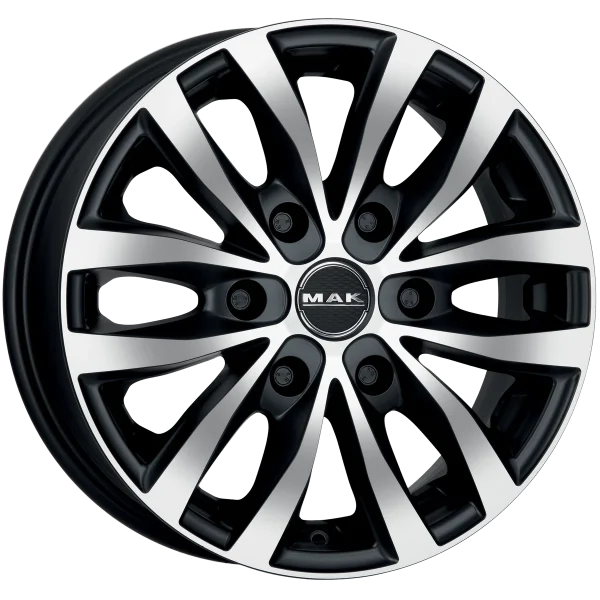 Mak Wheels – LOAD 6 – Black – 16″x6.5″ 10mm – Summer Wheels – F65606LIB10VR1