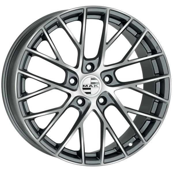 Mak Wheels – MONACO – Gunmetal – 19″x8.5″ 39mm – Summer Wheels – F8590MFQM39WS2X