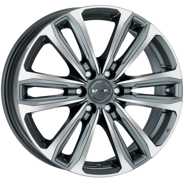Mak Wheels – SAFARI6 – Gunmetal – 17″x7.5″ 30mm – Summer Wheels – F7570AF6QM30V3