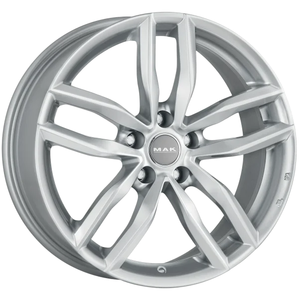 Mak Wheels – SARTHE – Silver – 18″x8″ 28mm – All weather Wheels – F8080RHSI28WSX