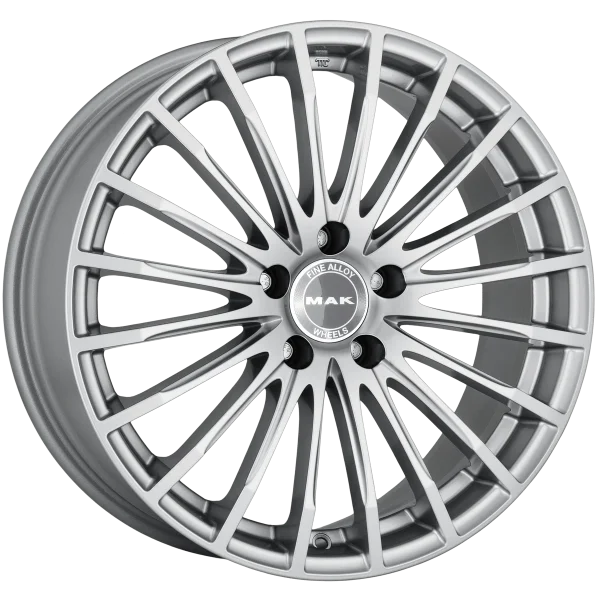 Mak Wheels – STARLIGHT – Silver – 17″x7.5″ 30mm – All weather Wheels – F7570FASI30WSX