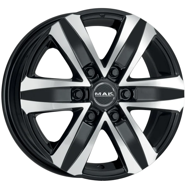 Mak Wheels – STONE6 – Black – 18″x8″ 15mm – Summer Wheels – F80806TBM15VH2X