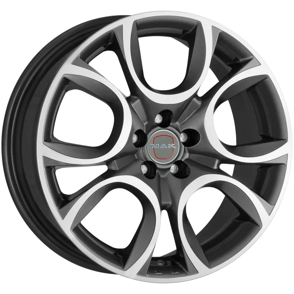 Mak Wheels – TORINO W – Gunmetal – 15″x6″ 39mm – Summer Wheels – F6050ONQM39HAX