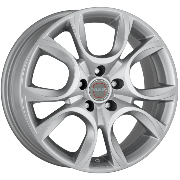 Mak Wheels – TORINO W – Silver – 15″x6″ 35mm – All weather Wheels – F6050ONSI35AAX