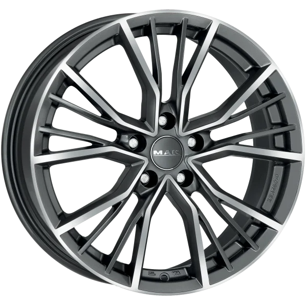 Mak Wheels – UNION – Gunmetal – 17″x7″ 40mm – Summer Wheels – F7070UAQM40WE3X