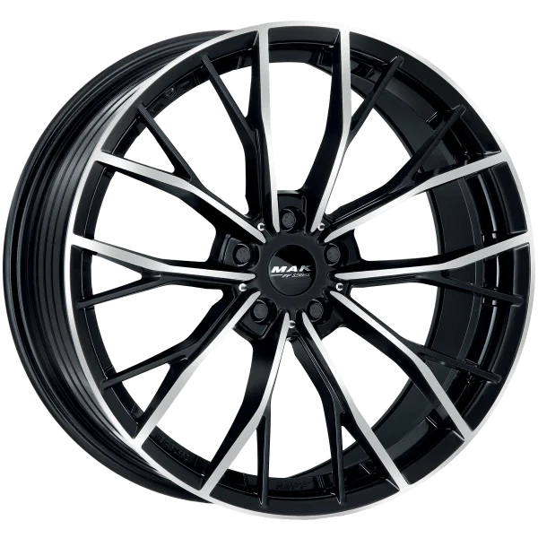 Mak Wheels – priMe D-FF – Black – 19″x9.5″ 39mm – Summer Wheels – F9590PKBM39WS2X