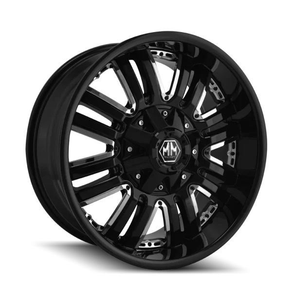 Mayhem – ASSAULT – Black – 18″x9″ 18mm – All weather Wheels – 8070-8956B18