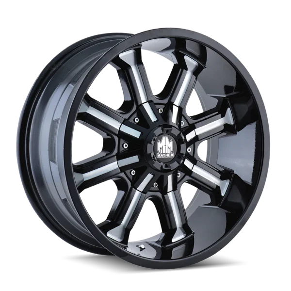 Mayhem – BEAST – Black – 17″x9″ -12mm – Summer Wheels – 8102-7952M12