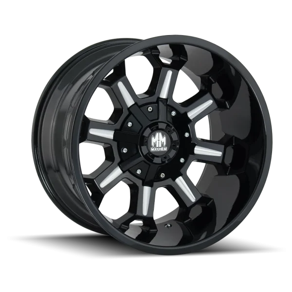 Mayhem – COMBAT – Black – 17″x9″ -12mm – Summer Wheels – 8105-7937M